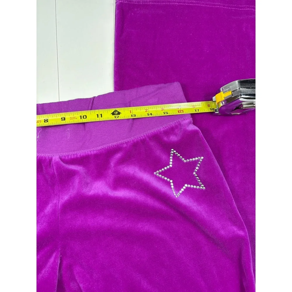 Hard Candy Y2K Purple Velour Tracksuit Set Juniors XL 15-17‎ Rhinestone
